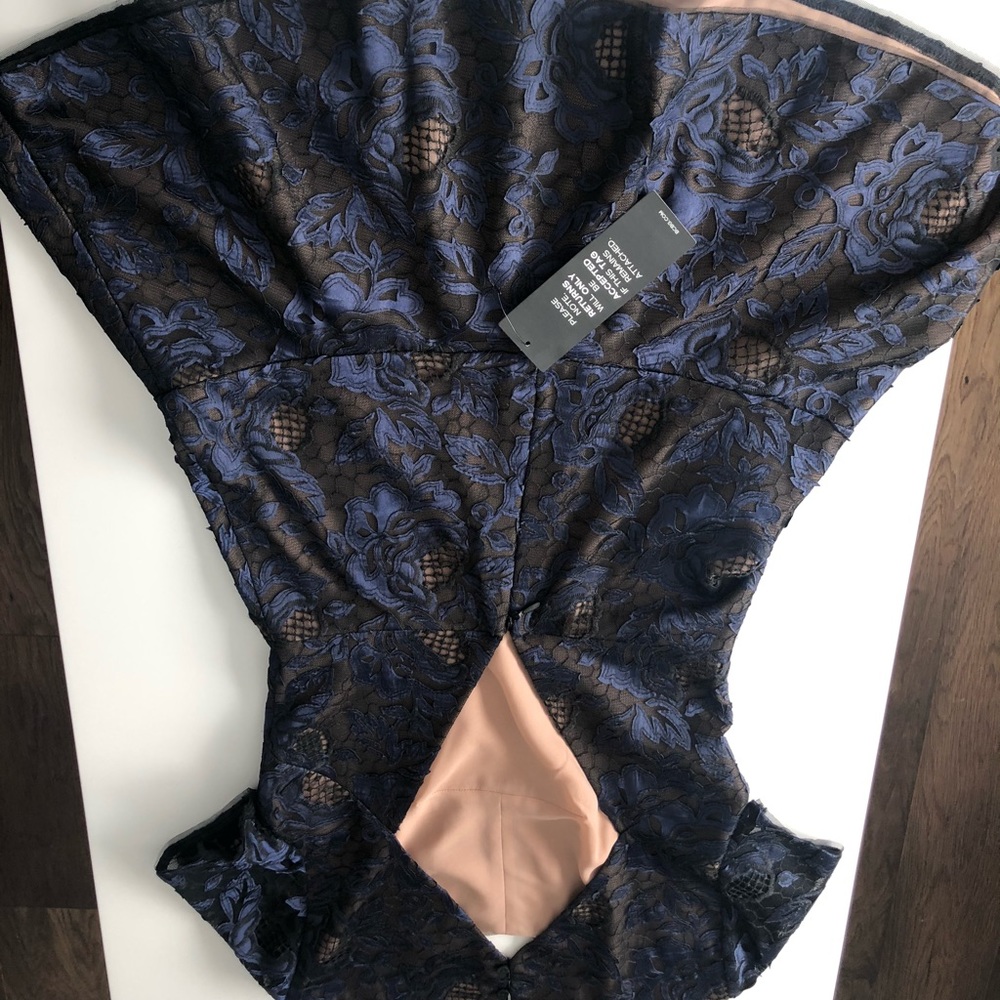 NWT BCBG BLUE/BLACK “Marissa” dress - Picture 3 of 9
